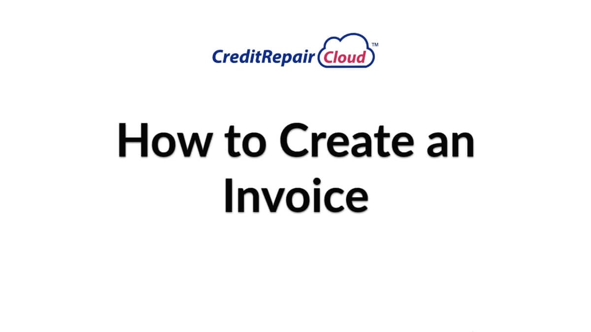 how to create an invoice