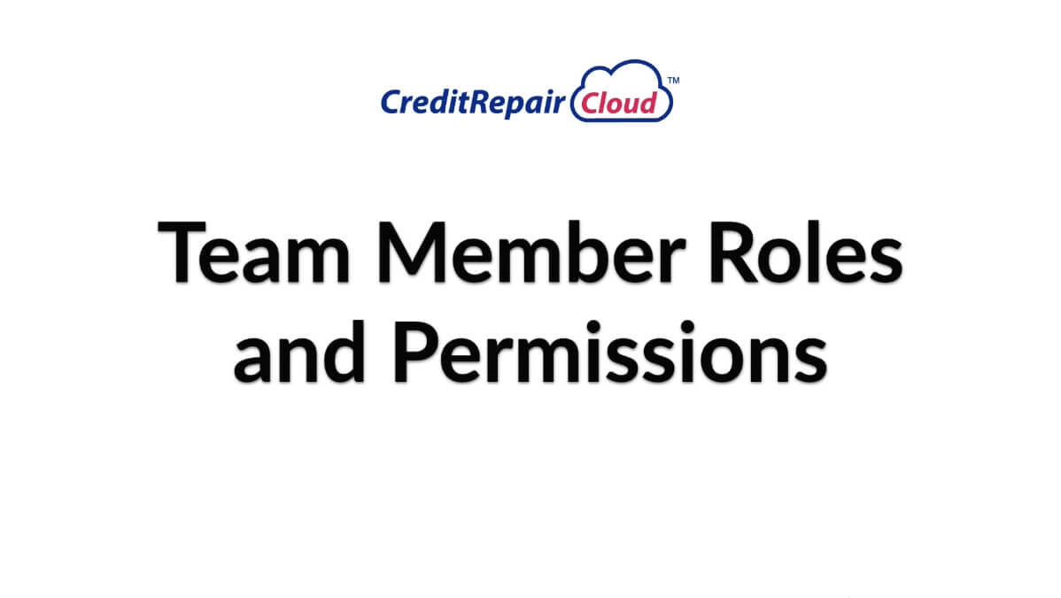 team member roles and permissions