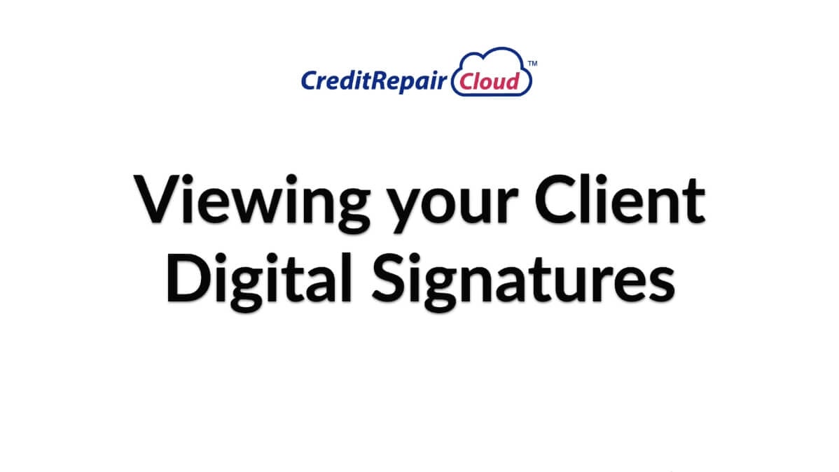 viewing your digital signatures